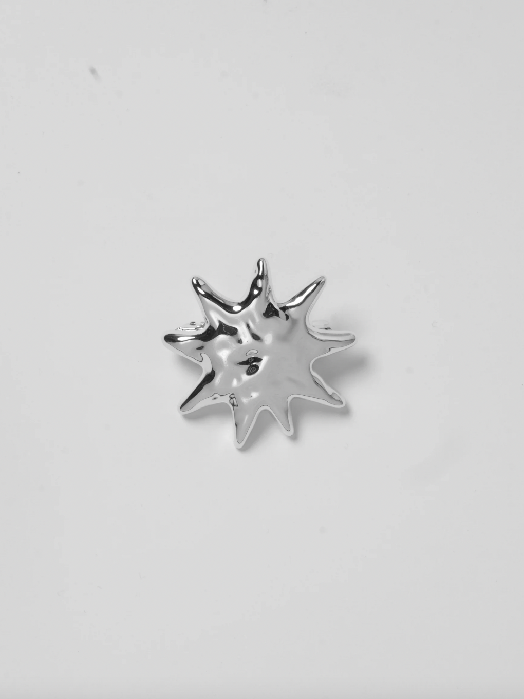 Textured Frida Clip in Silver