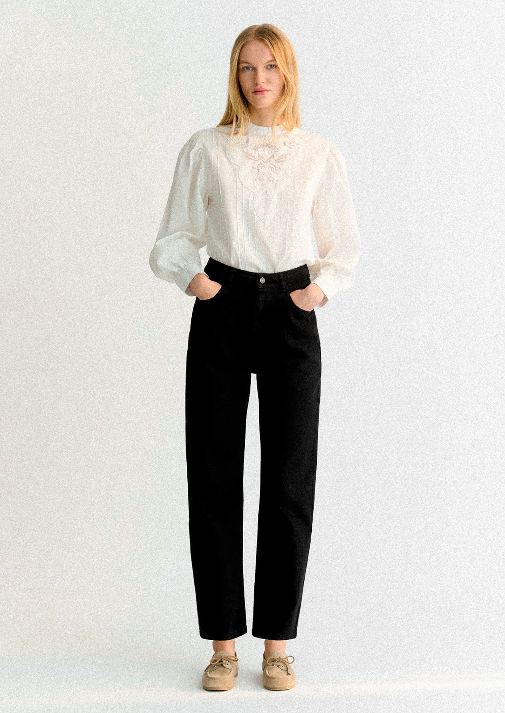 Denim Pant in Black