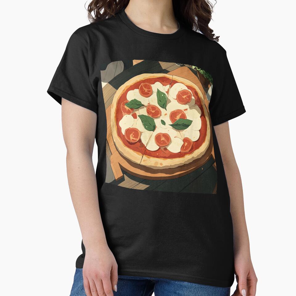 Pizza | Anime style by ComicsFactory Unisex T-shirt, Sweatshirt, Hoodie, Long Sleeve Tee